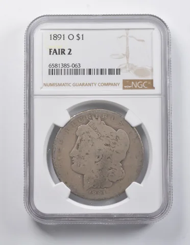 FAIR 2 1891-O Morgan Silver Dollar NGC a6908