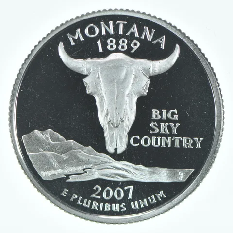 2007-S Washington State Quarter 90% Silver Proof Montana