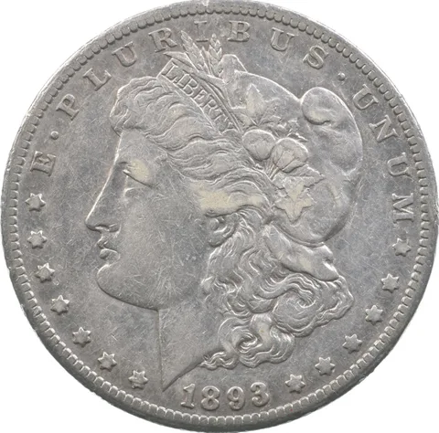 1893-CC Morgan Silver Dollar *8215