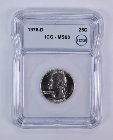 1976-D Washington Quarter MS68 ICG