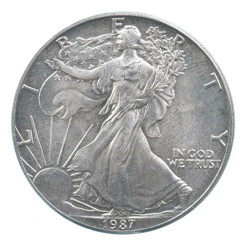 Better Date 1987 American Silver Eagle 1 Troy Oz .999 Fine Silver *770