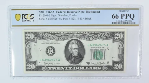 1963 A $20 Richmond VA FRN Fr#2066-E Gem Unc 66 PPQ PCGS a5995