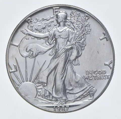 Better Date 1987 American Silver Eagle 1 Troy Oz .999 Fine Silver *443