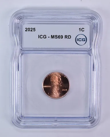2025 Lincoln Memorial Cent MS69 RD ICG