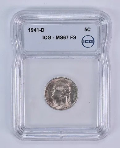 1941-D Jefferson Nickel MS67 FS ICG