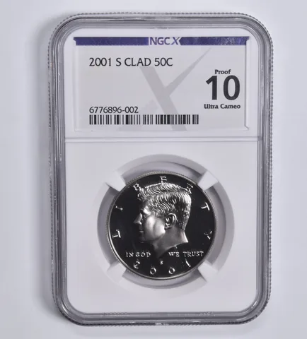 2001-S Kennedy Half Dollar CLAD Proof 10 NGC X NGCX
