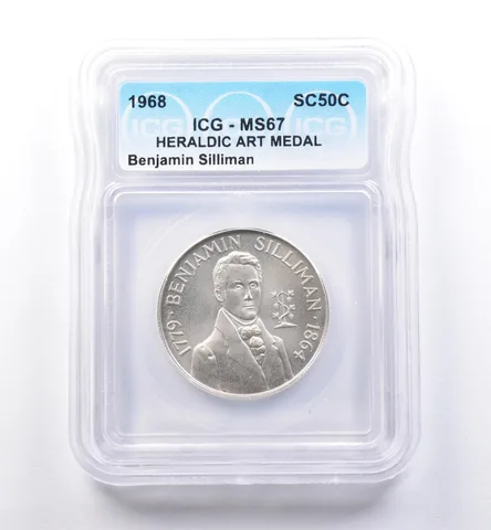 1968 So Called Half Dollar Benjamin Silliman MS67 ICG *8418