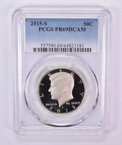 2015-S Kennedy Half Dollar PR69 DCAM PCGS Blue Label