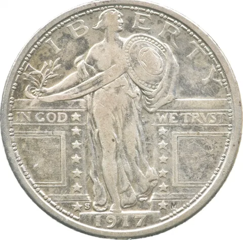 1917-S Standing Liberty Quarter Type 1 a8923