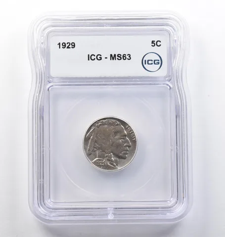 1929 Indian Head Buffalo Nickel MS63 ICG *0167