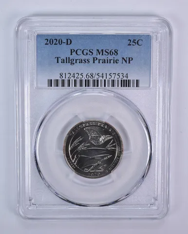 2020-D Washington Quarter ATB Tallgrass Prairie MS68 PCGS