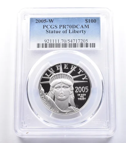 2005-W $100 American Platinum Eagle 1 Oz Platinum PR70 DCAM PCGS