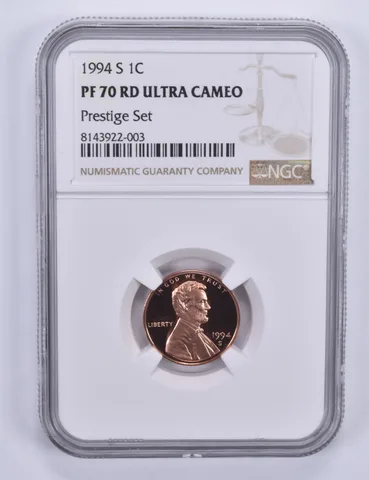 1994-S Lincoln Memorial Cent Prestige Set PF70 UCAM NGC Brown Label