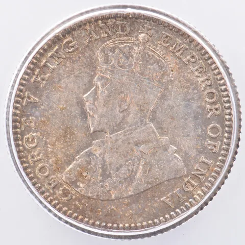 1935 Straits Settlements 5 Cents MS65 ICG Beautiful Tone *1913