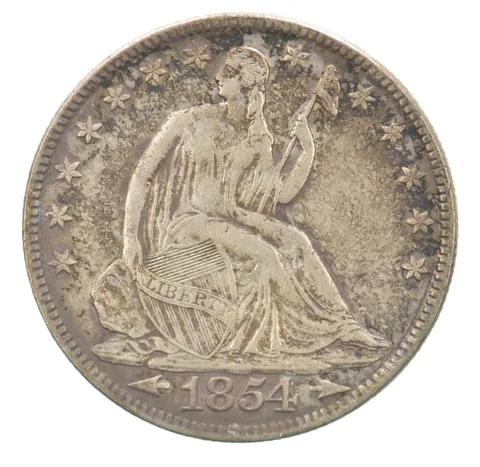 1854-O Seated Liberty Half Dollar Arrows Beautiful Tone *6866