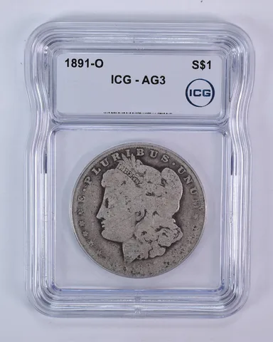 1891-O Morgan Silver Dollar AG3 ICG Lowball