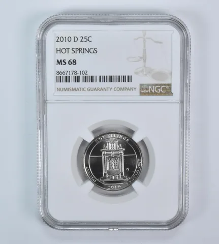 2010-D Washington Quarter ATB Hot Springs MS68 NGC