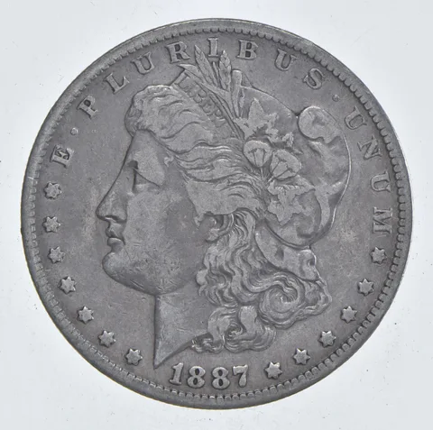 Early - 1887-O Morgan Silver Dollar - 90% US Coin *883