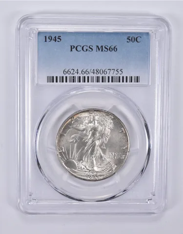 1945 Walking Liberty Half Dollar MS66 PCGS a9210