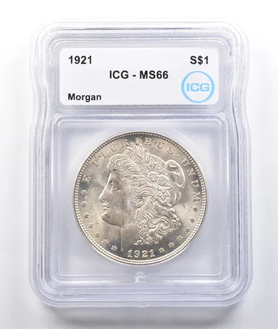 1921 Morgan Silver Dollar MS66 ICG *3753