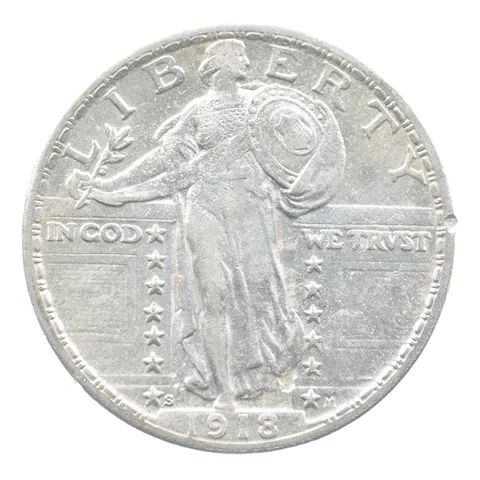 1918-S Standing Liberty Quarter *3901