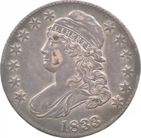1833 Capped Bust Half Dollar a4708