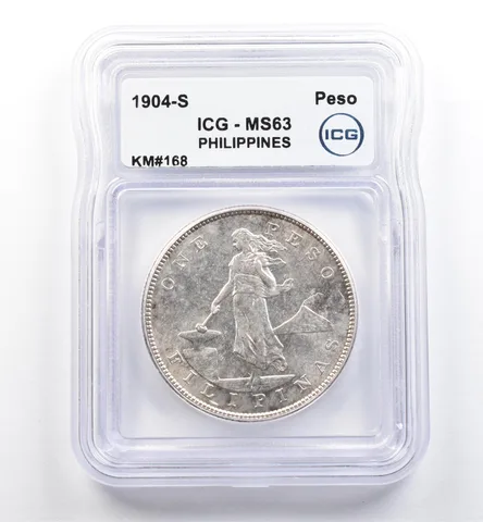 1904-S US Philippines Peso KM#168 MS63 ICG *0161