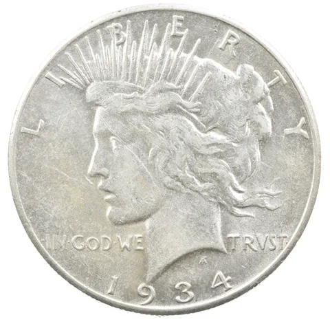 1934-S Peace Silver Dollar *1909