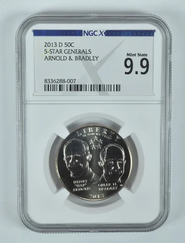 2013-D 5-Star Generals Commemorative Half Dollar Mint State 9.9 NGC X
