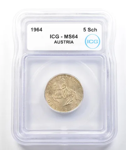 1964 Austria 5 Schilling MS64 ICG *9811
