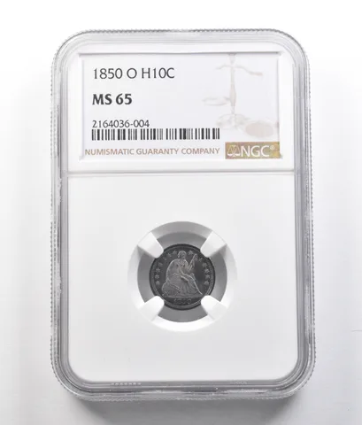 1850-O Seated Liberty Half Dime MS65 NGC *1367