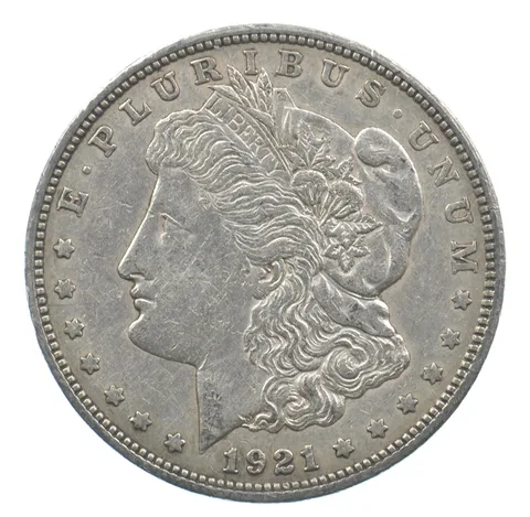 Early - 1921-D Morgan Silver Dollar - 90% US Coin *412