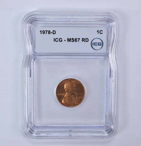 1978-D Lincoln Memorial Cent MS67 RD ICG