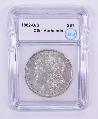 1882-O/S Morgan Silver Dollar Authentic ICG *2294