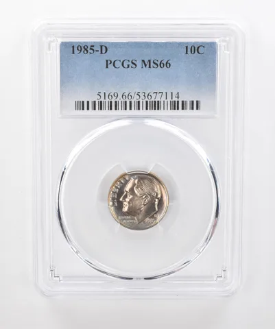 1985-D Roosevelt Dime MS66 PCGS Beautiful Tone a1305