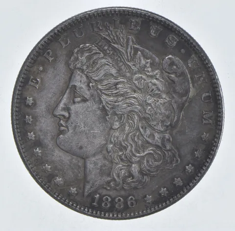 Better 1886 Morgan Silver Dollar - 90% US Coin - Nice Coin *386