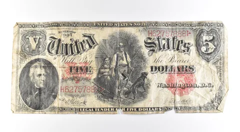 1907 $5 Legal Tender Large Note Red Seal *2679