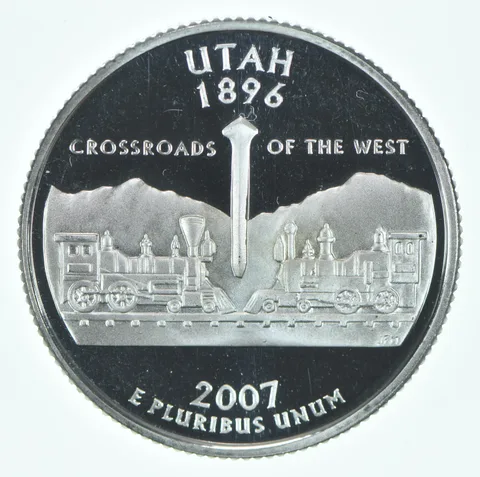 2007-S Washington State Quarter 90% Silver Proof Utah