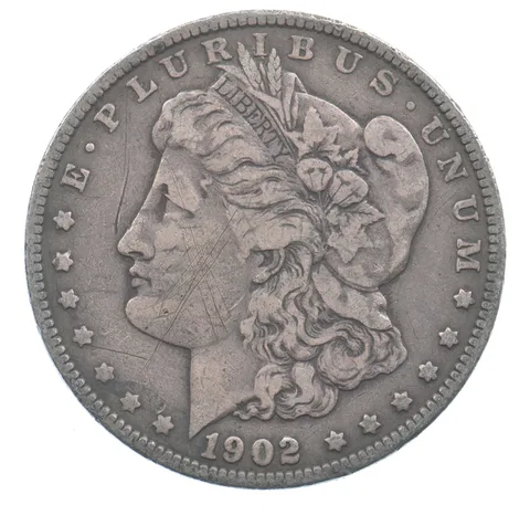 Early - 1902 Morgan Silver Dollar - 90% US Coin *015