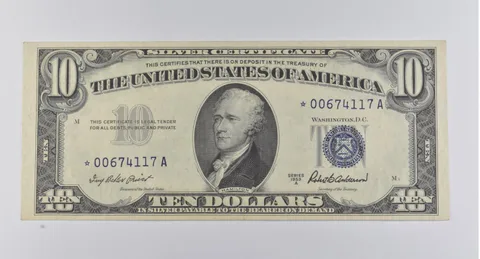 ERROR STAR Note 1953-A $10 United States Silver Certificate a7748