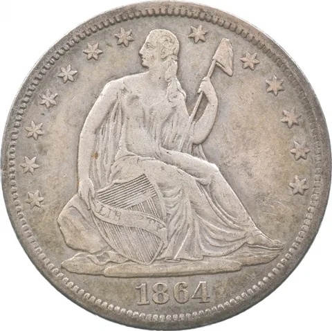 1864-S Seated Liberty Half Dollar *5538