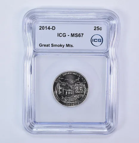 2014-D Washington Quarter ATB Great Smoky Mountains MS67 ICG