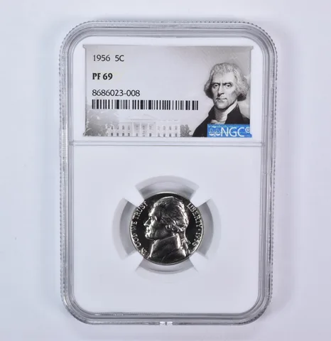 1956 Jefferson Nickel PF69 NGC Special Label