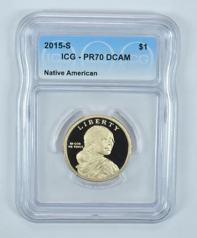 2015-S Sacagawea $1 Mohawk Ironworkers PR70 DCAM ICG
