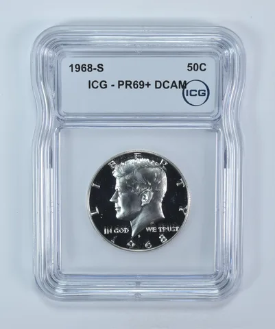 1968-S Kennedy Half Dollar PR69+ DCAM ICG