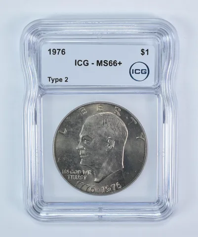 1976 Eisenhower $1 Type 2 MS66+ ICG