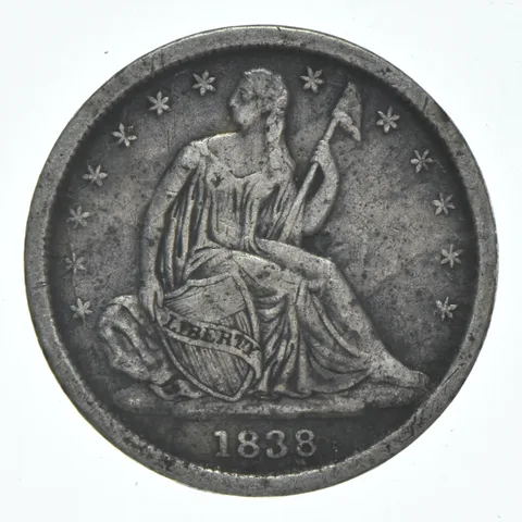 1838 Seated Liberty Dime *6165