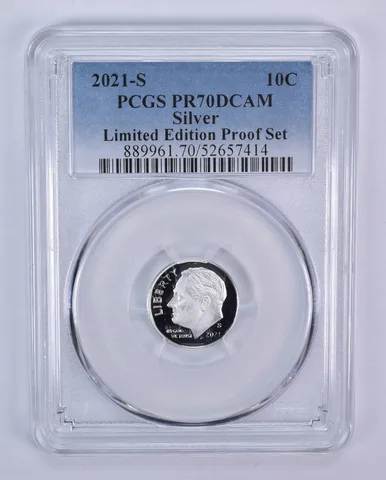 2021-S Roosevelt Dime Silver Limited Edition Set PR70 DCAM PCGS