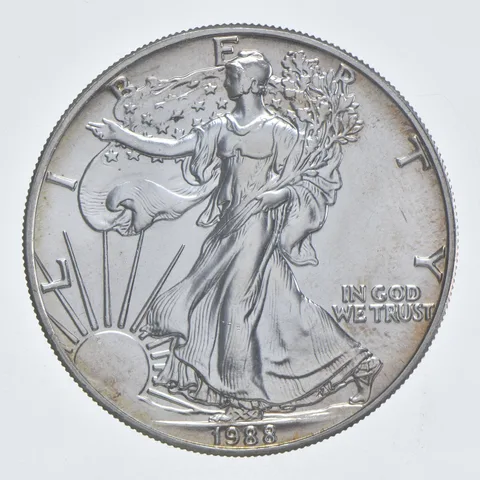 Better Date 1988 American Silver Eagle 1 Troy Oz .999 Fine Silver *744