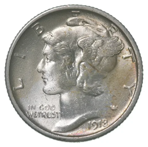 1918-S Mercury Dime *6289